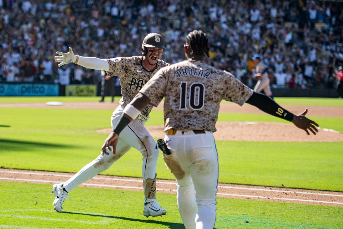 Jackson Merrill conectó un HR en la novena para darle el triunfo a San Diego. (Fotos: X @Padres)