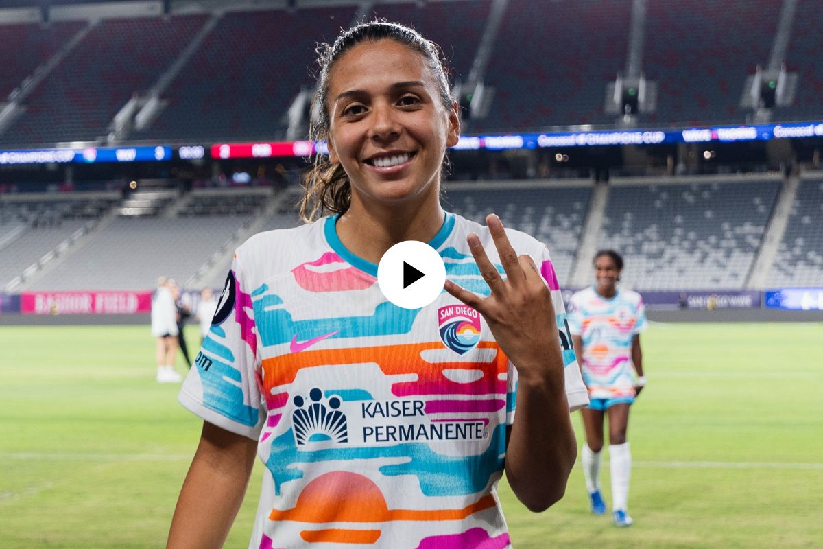 María Sánchez marcó su primer Hat-Trick y lo hizo con la camiseta del San Diego Wave FC. (Foto: Cortesía San Diego Wave FC)