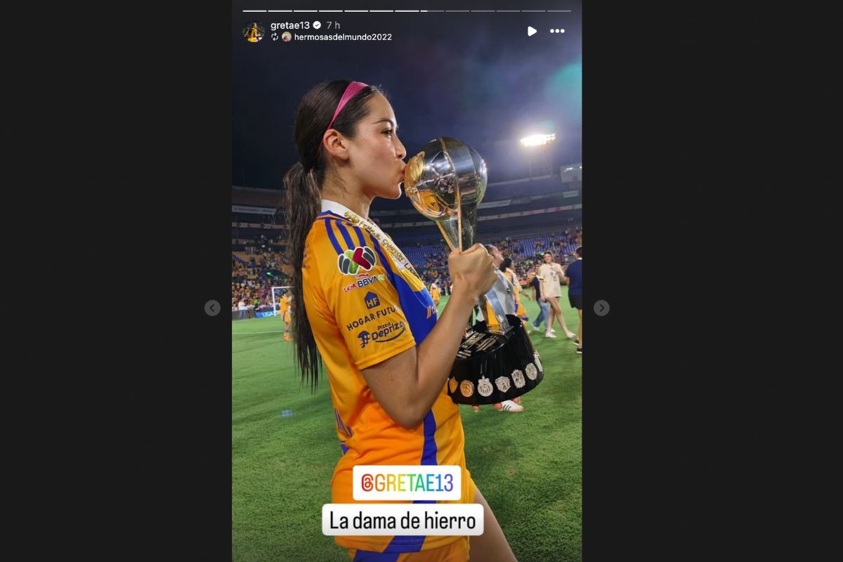 Greta Espinoza suma un título más a su carrera con Tigres. (Foto: Instagram @gretae13)