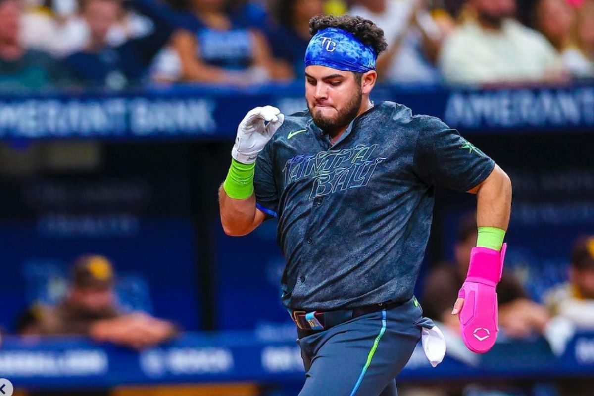 Jonathan Aranda conectó su tercer doblete en lo que va de la campaña con los Rays. (Foto: Instagram @Rays)