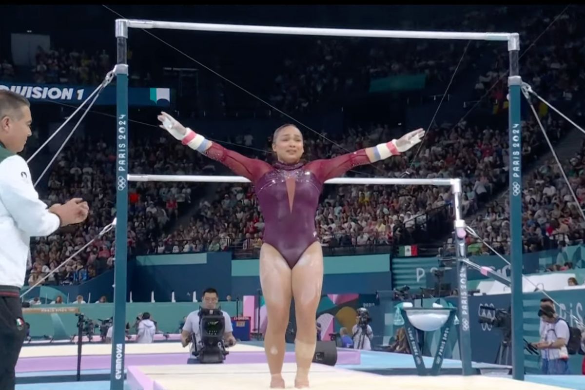 Natalia Escalera tuvo su debut en París 2024. La bajacaliforniana mostró el orgullo al competir lesionada. (Fotos: Tomadas de la Transmisión)