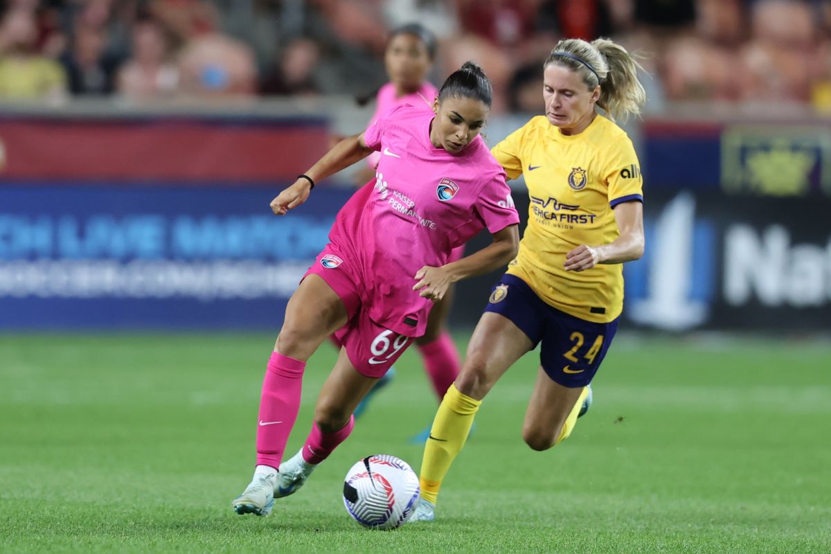 Delphine Cascarino marcó su primer gol con la camiseta del Wave FC. (Fotos: Cortesía San Diego Wave FC)