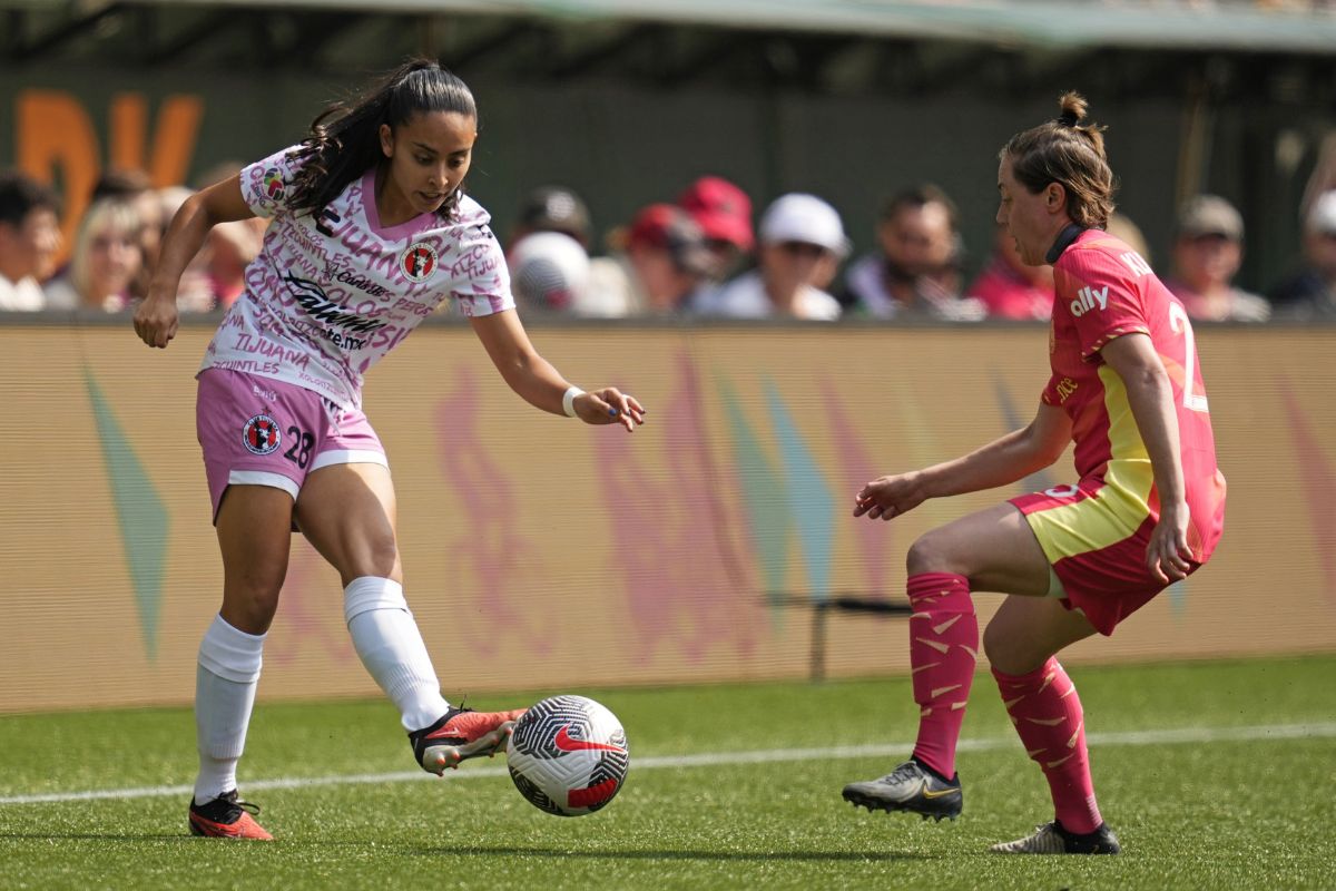 Portland Thorns dominó ampliamente a Tijuana en la Summer Cup. (Fotos. X @XolosFemenil @ThornsFC)