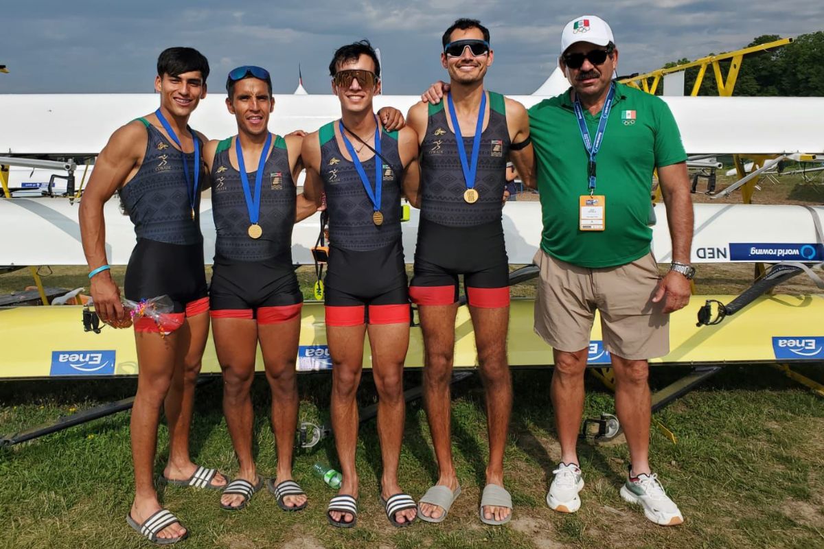 El equipo mexicano de cuatro pares de cortos ganó el oro con un bajacaliforniano en sus filas. (Foto: Cortesía INDE BC)